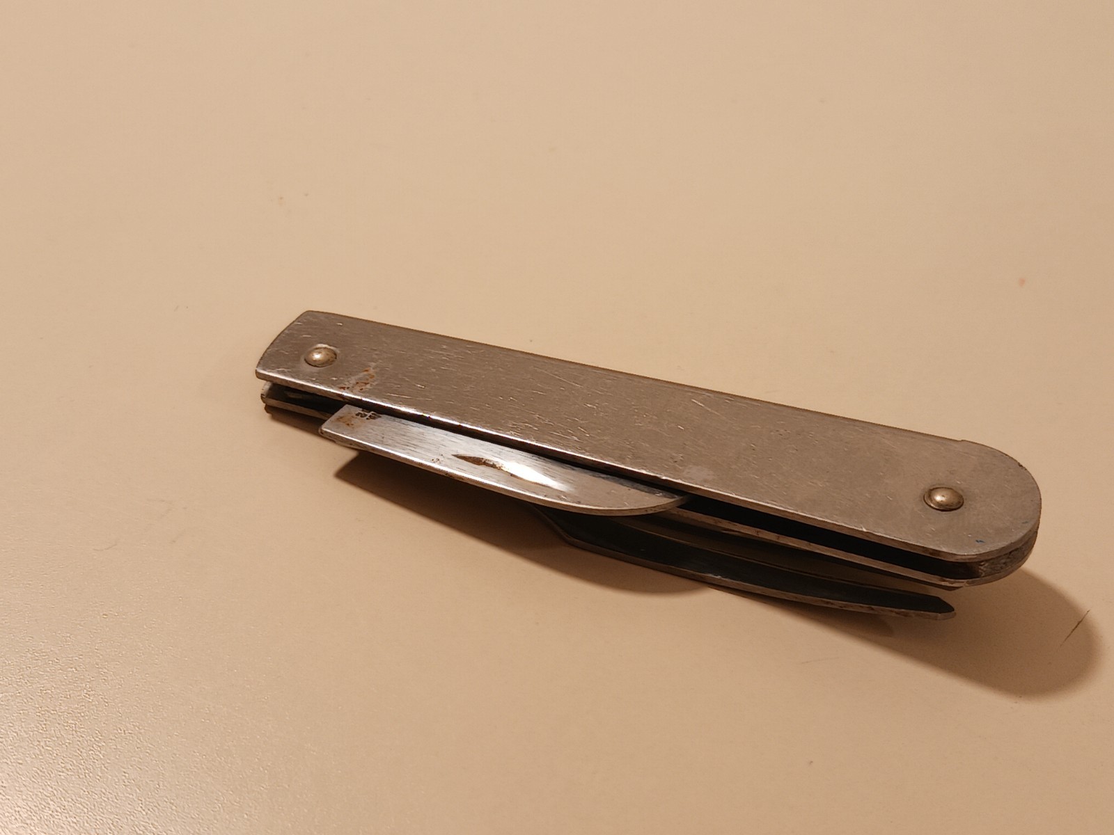 Vintage Imperial USA Folding Fork Can Opener Tool 1945 Patent 2391732 Mess Kit