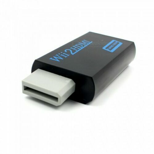 Portable Wii to HDMI Wii2HDMI Full HD Converter Audio Output Adapter TV Black