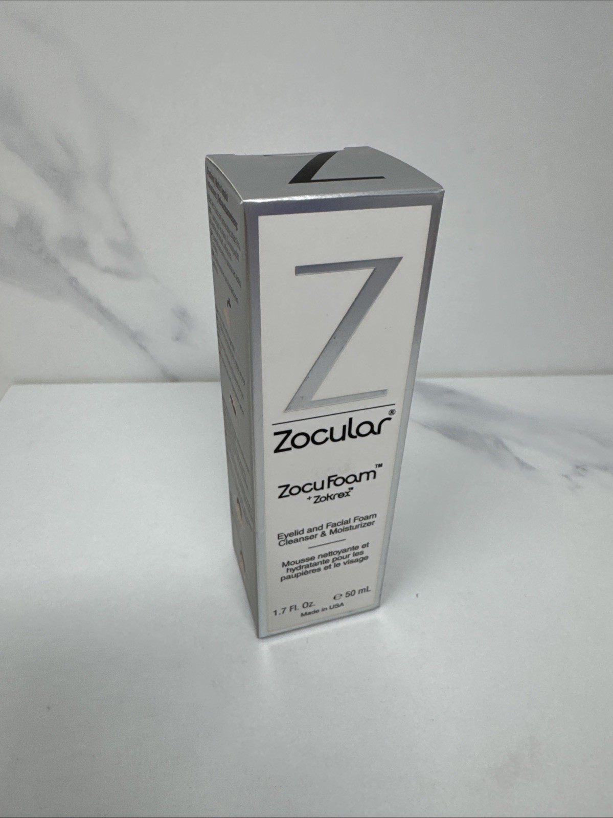 Zocular ZocuFoam Eyelid & Facial Foam Cleanser & Moisturizer Eyelid Scrub 1.7 Oz