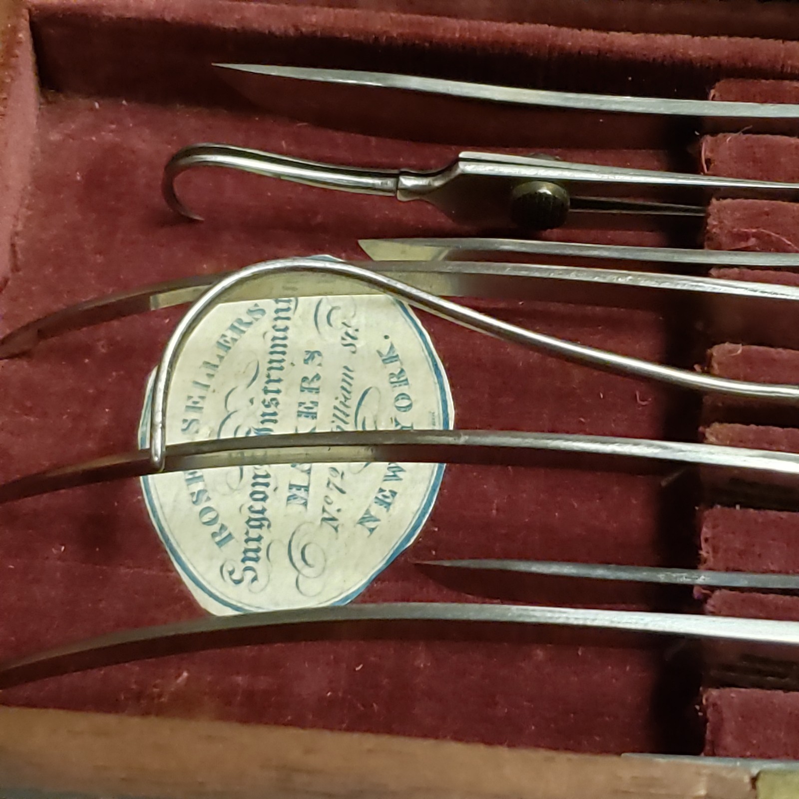 CIVIL WAR SURGICAL KIT ROSE & SELLERS NEW YORK 1822 to 1845 SURGEON INSTRUMENTS