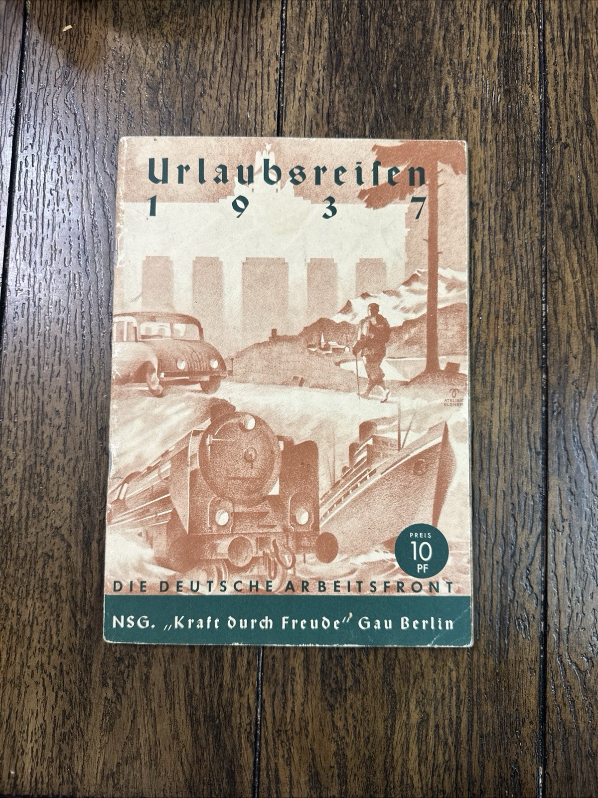 RARE 1937 German Travel Brochure "Urlaubsreife" (Holiday Ready)