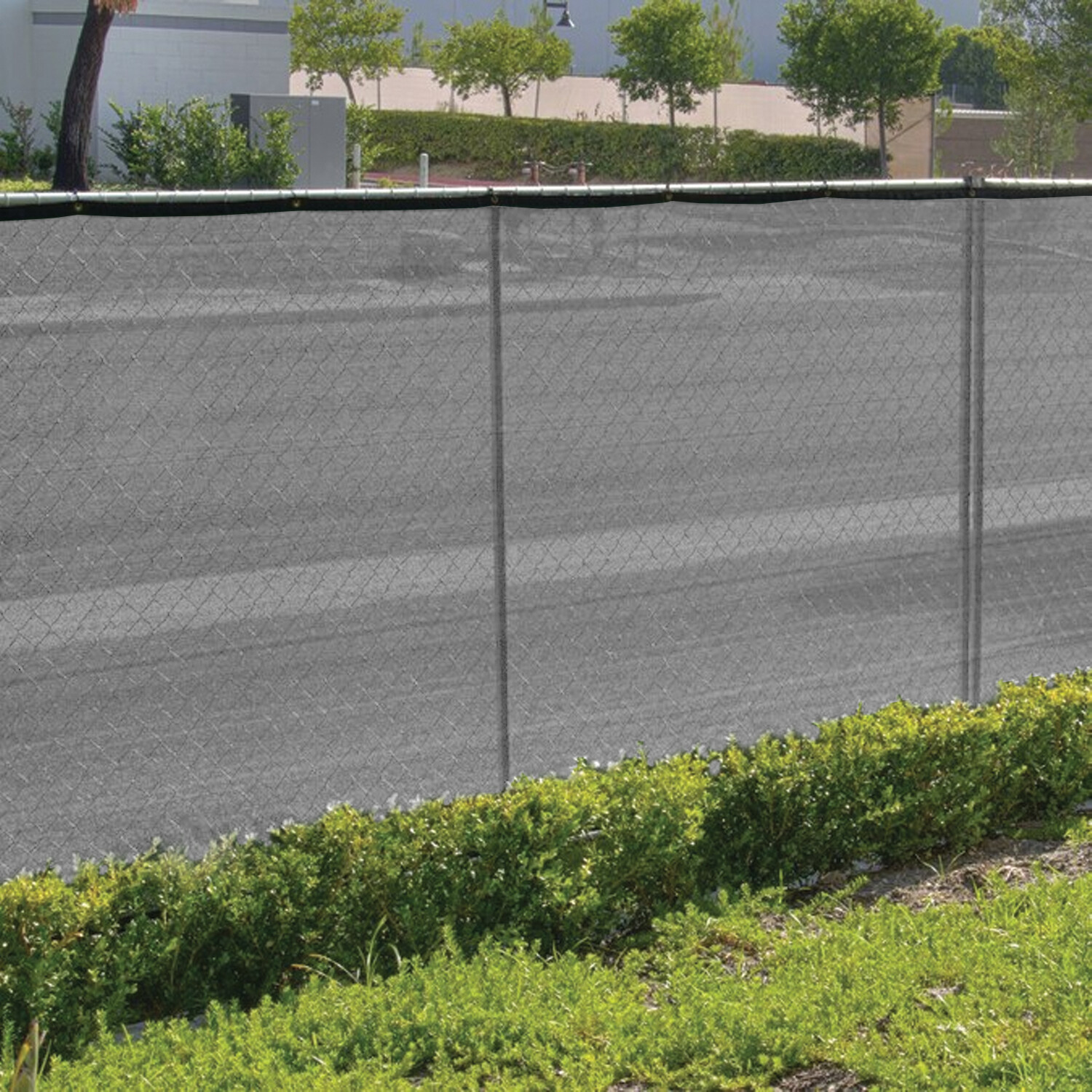 4' 5' 6' 8' tall Fence Privacy Screen Shade Cover Windscreen Mesh Garden-Grey
