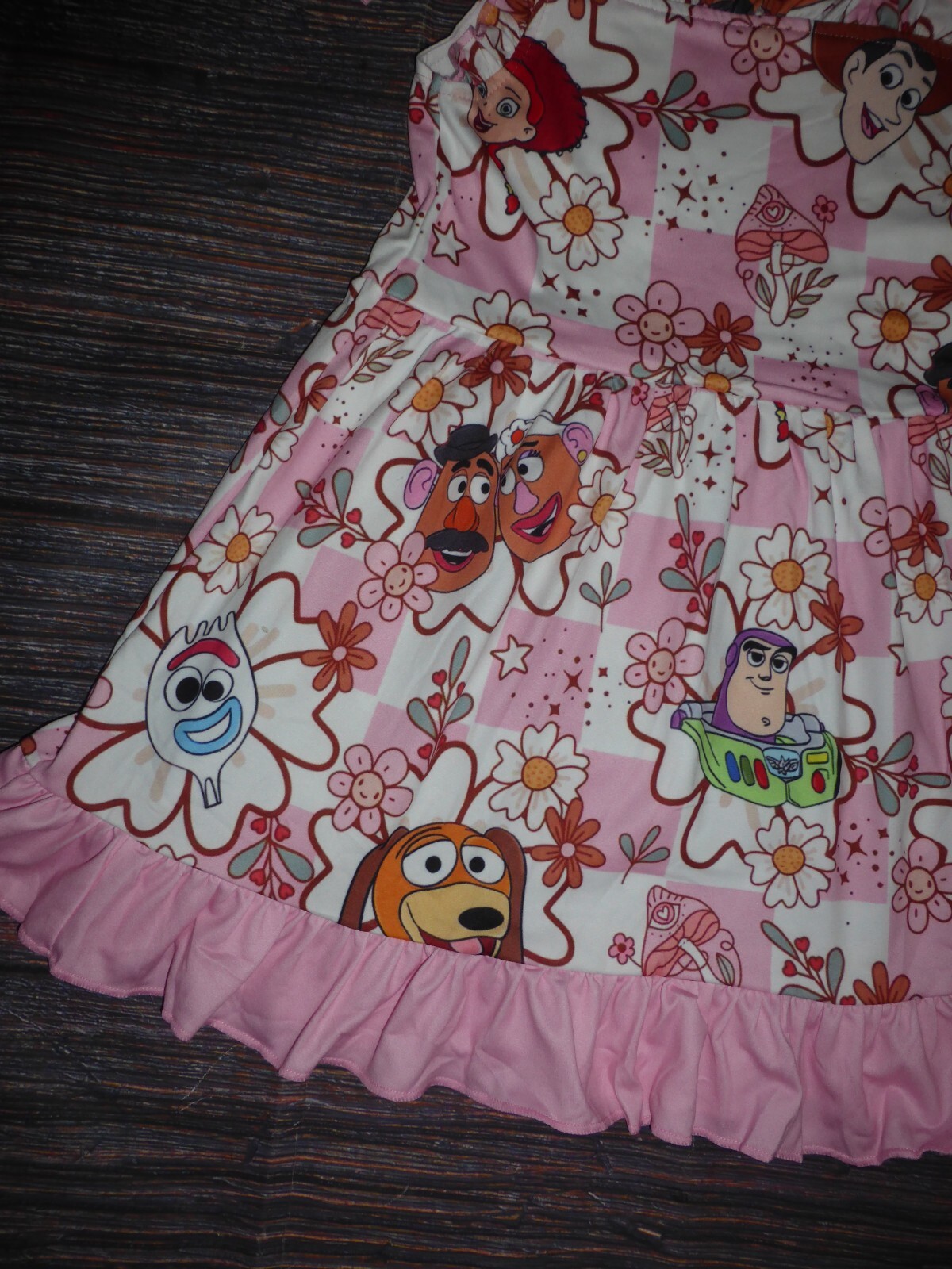 NEW Boutique Toy Story Girls Sleeveless Ruffle Dress