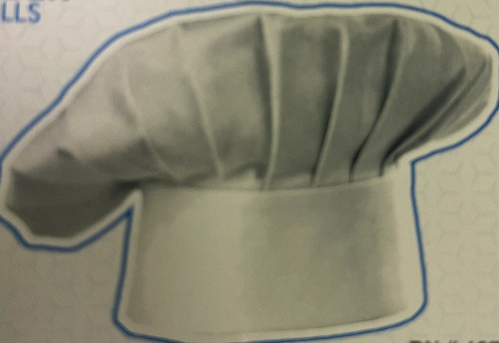 Chef Hat Adjustable Hook Closure Kitchen Cooking Cap White