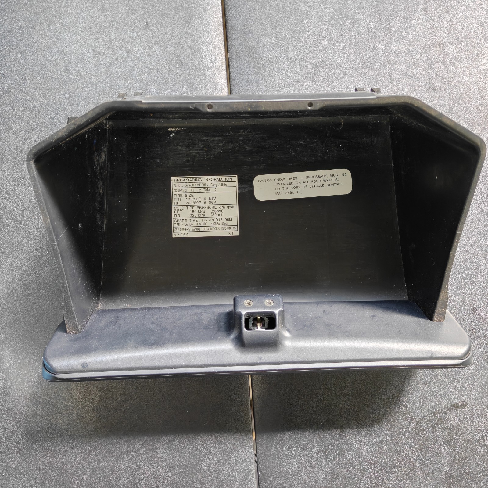 00-05 Toyota MR2 Spyder Dash Glove Box Compartment Storage OEM