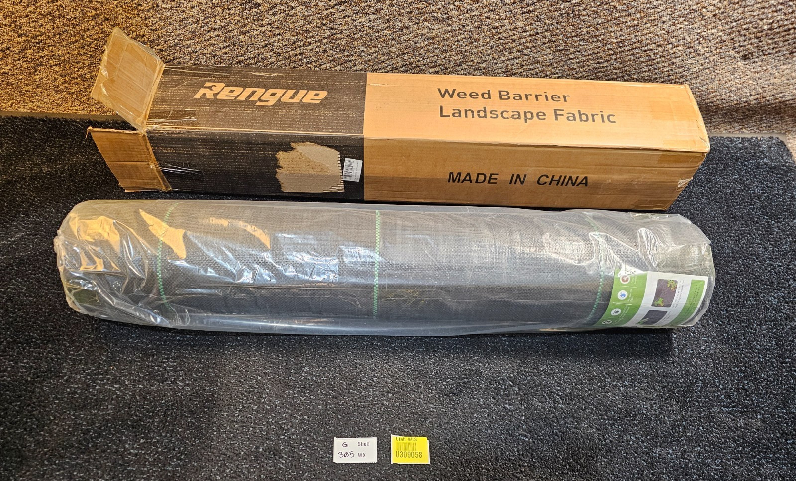 Rengue RG-CCH01 6x300FT Weed Barrier Landscape Fabric Blocker Garden Cover 2.4OZ