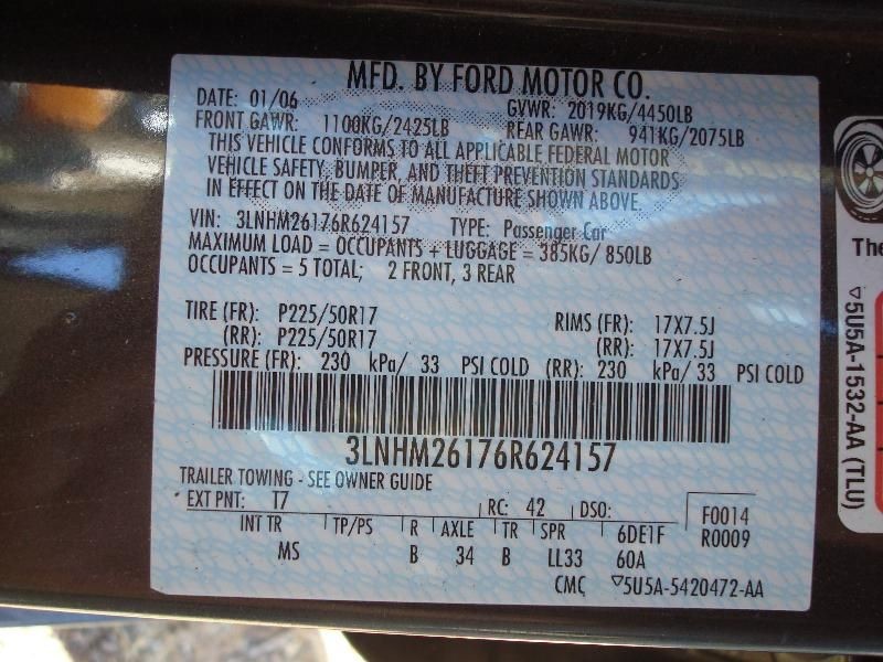 Audio Equipment Radio Audio Processor Right Hand Quarter Fits 06 ZEPHYR 109021