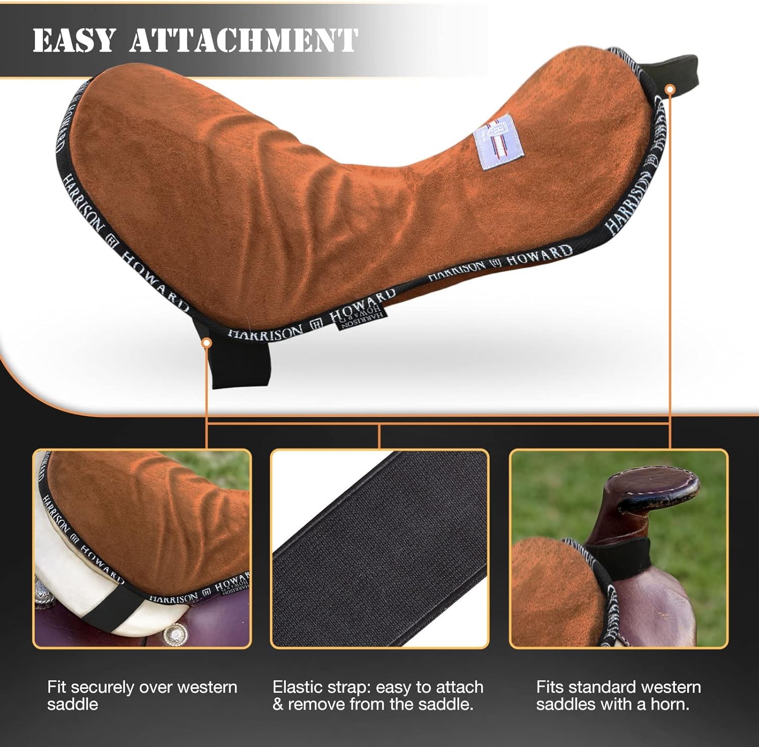 Trail Seat Saver Western Tack Saddle Ride-On Pad with Cushion Bottom Helps Distr