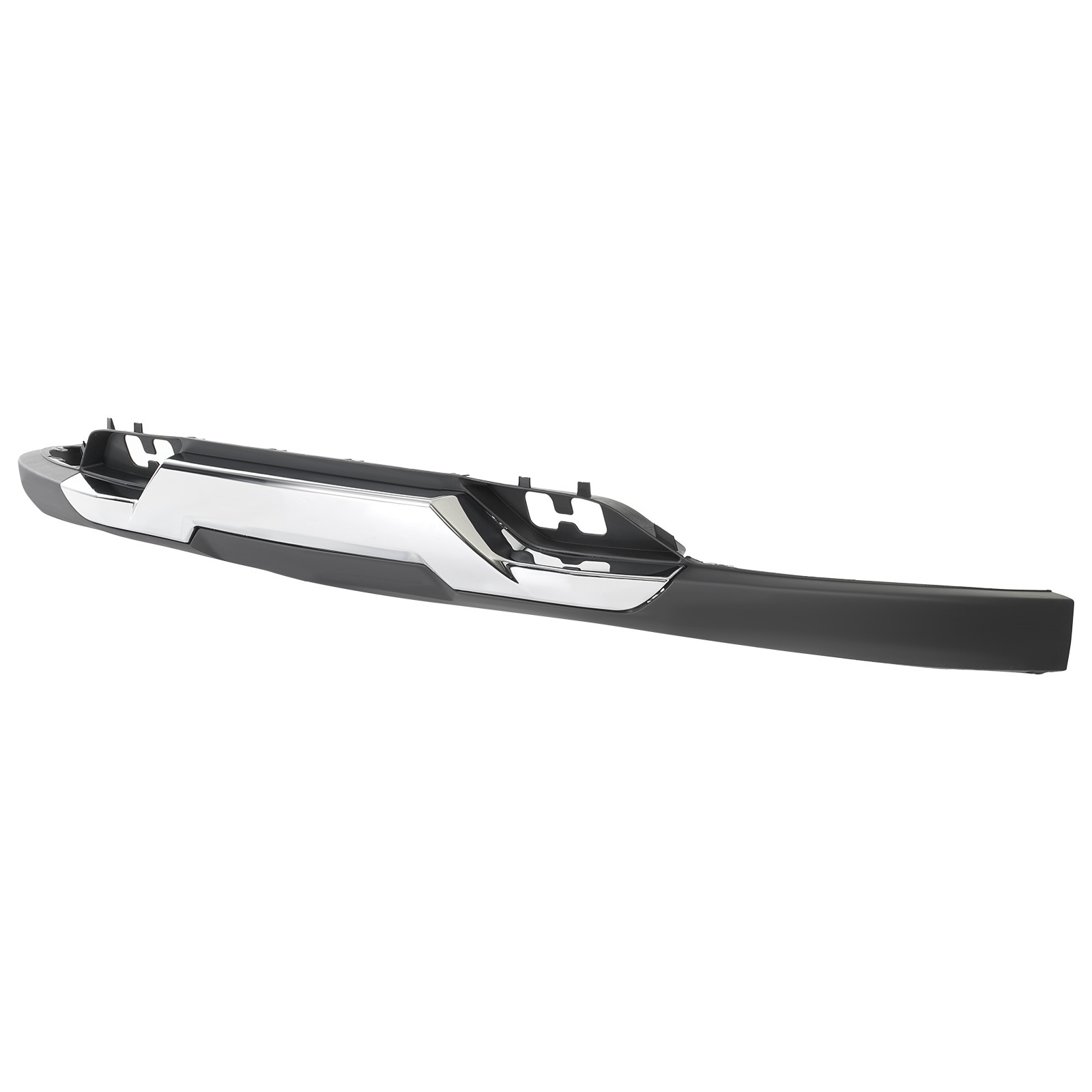 For 2016-2018 Chevy Silverado 1500 Front Lower Bumper Valance+Chrome Skid Plate