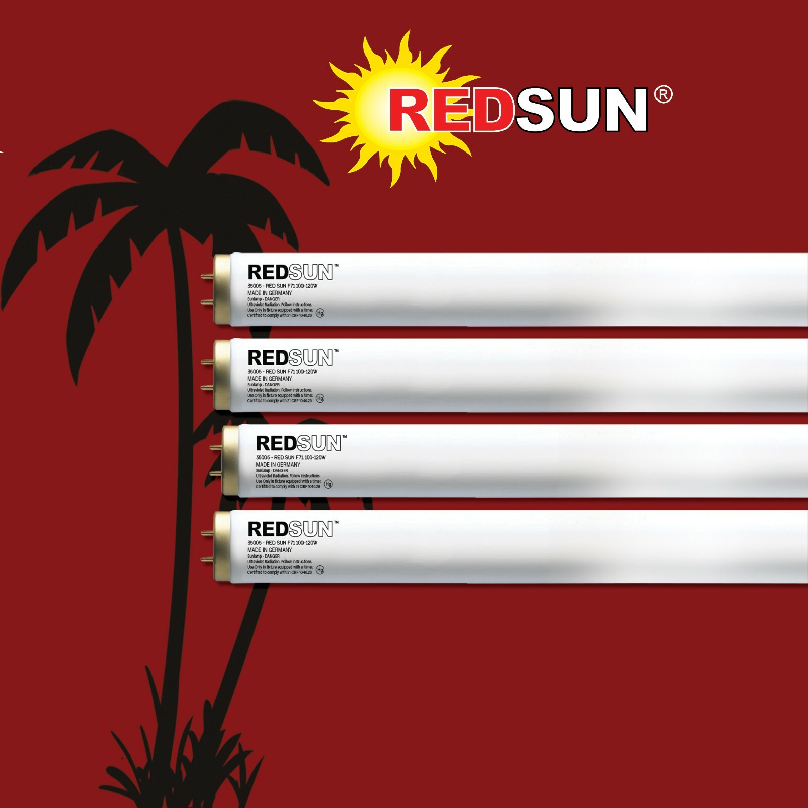 Tanning Bed Lamps RedSun Hybrid F71, 100/120W - 1000 Hours