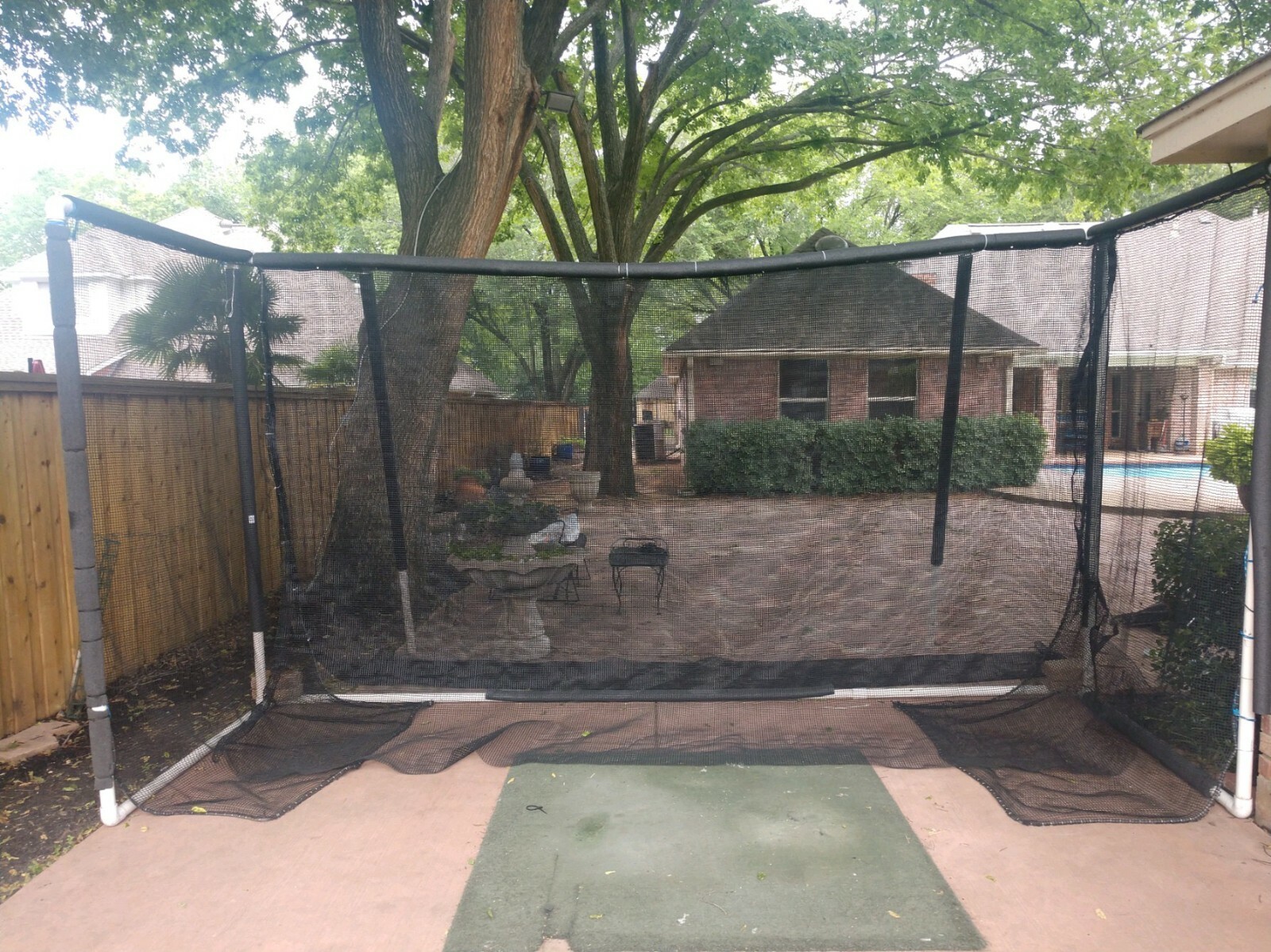 NETTEXX Golf Cage Impact Netting Made in The USA Custom Size Commercial Quality