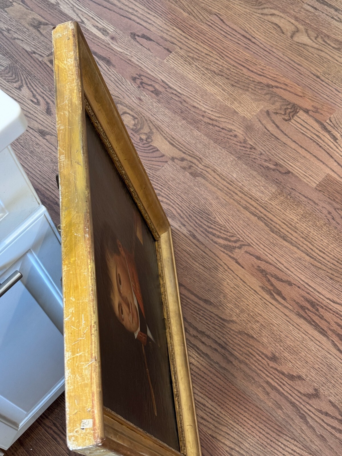 1803 Hand Painted Signed Portrait Napoleon Navy Officer Waterloo Battle War