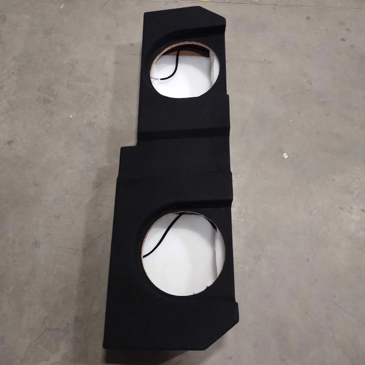USED EMPTY DUAL 12" SUB ENCLOSURE - FITS 2019-2026 CHEVY SILVERADO CREW CAB