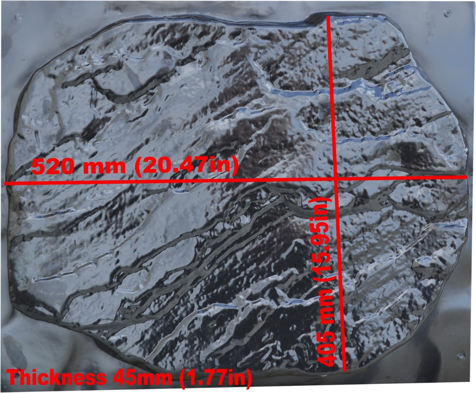 Concrete mold DIY Big Stepping Stone Flagstone Pavers for Garden Walkway S71