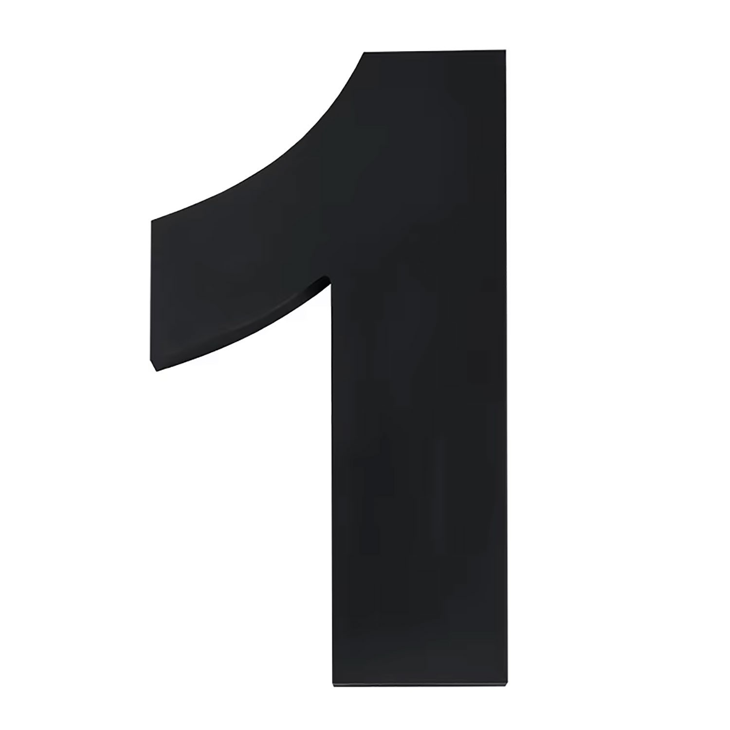 12 Inch Address Numbers For Commercial Building 3/8" Thick Black Acrylic Bold