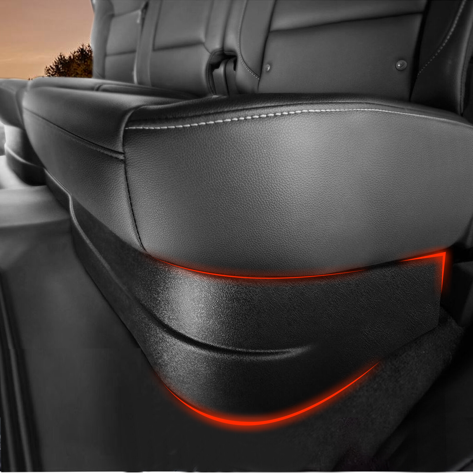 Under Seat Storage Box For 15-24 F150 17-20 F250 F350 18-24 F450 Super Crew Cab