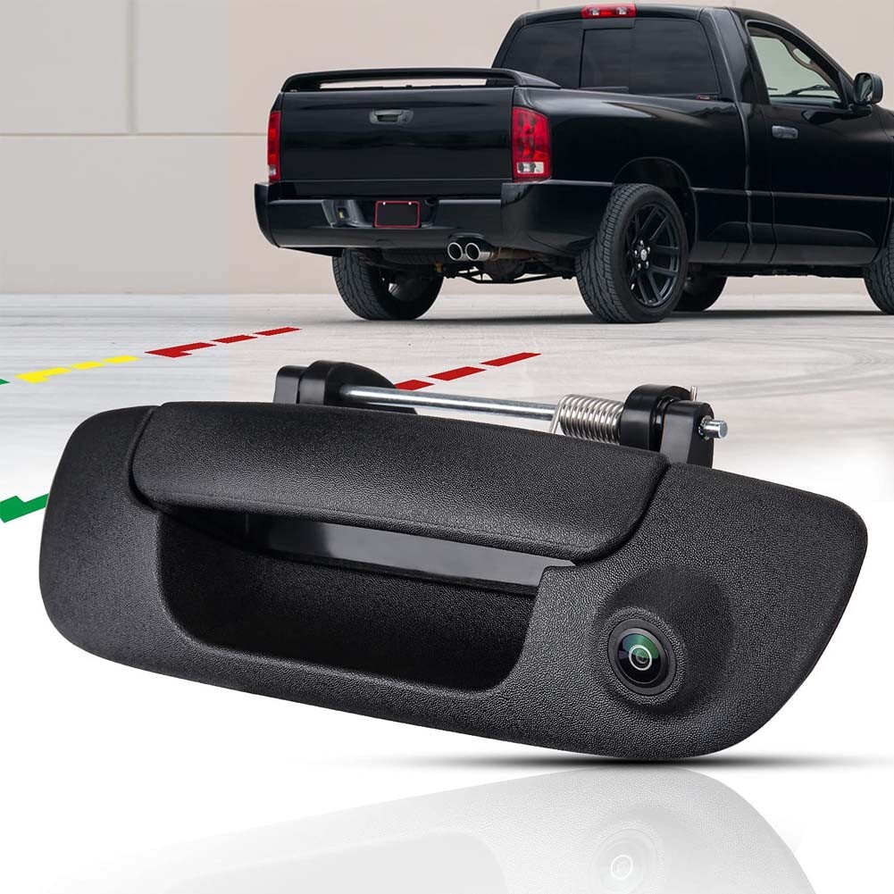For Dodge Ram 2002-2008 1500 2500 3500 Tailgate Handle with Backup Camera Set