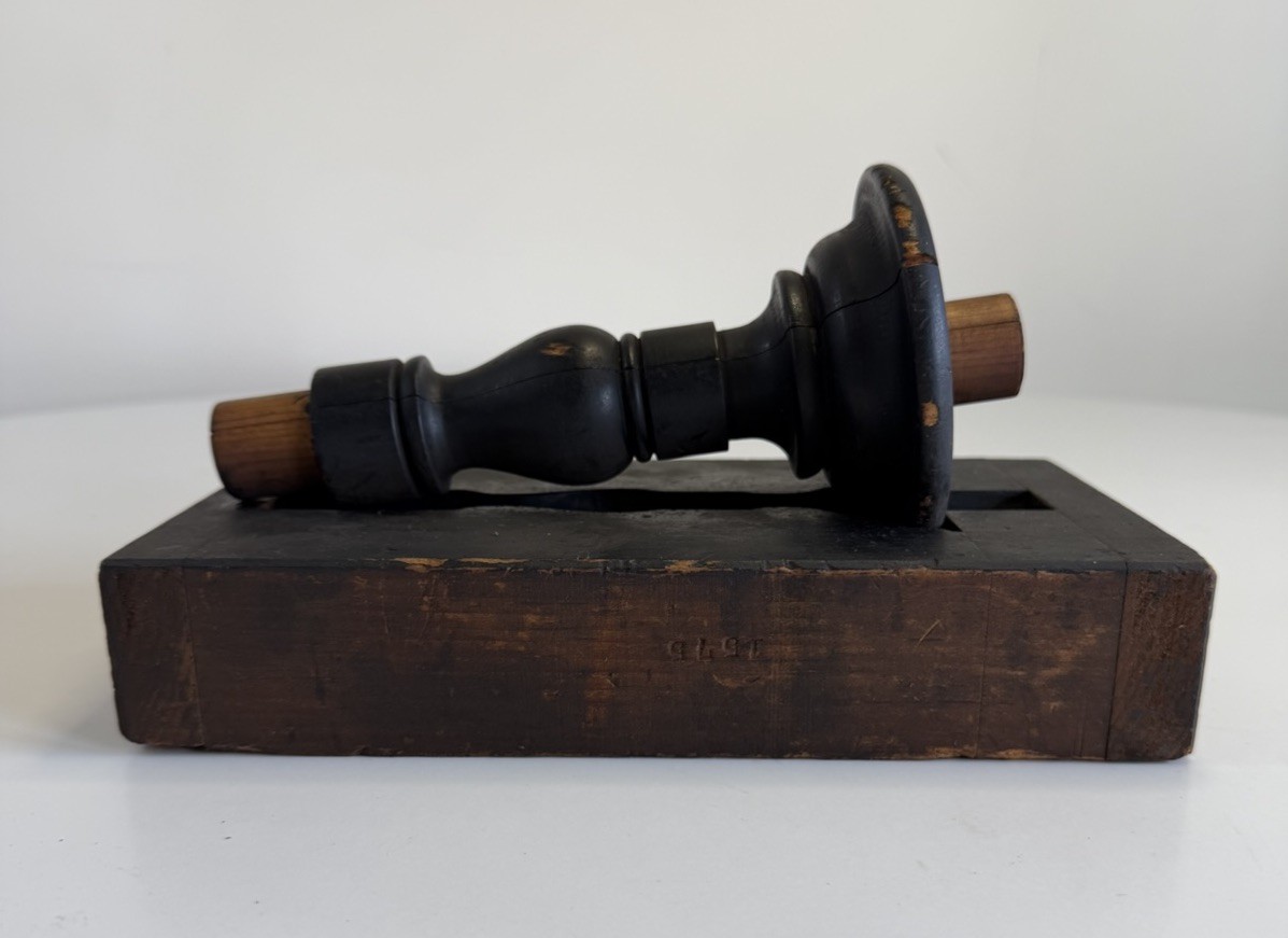 Antique Architectural Salvage Wood Industrial Foundry Pattern 1575 Steampunk