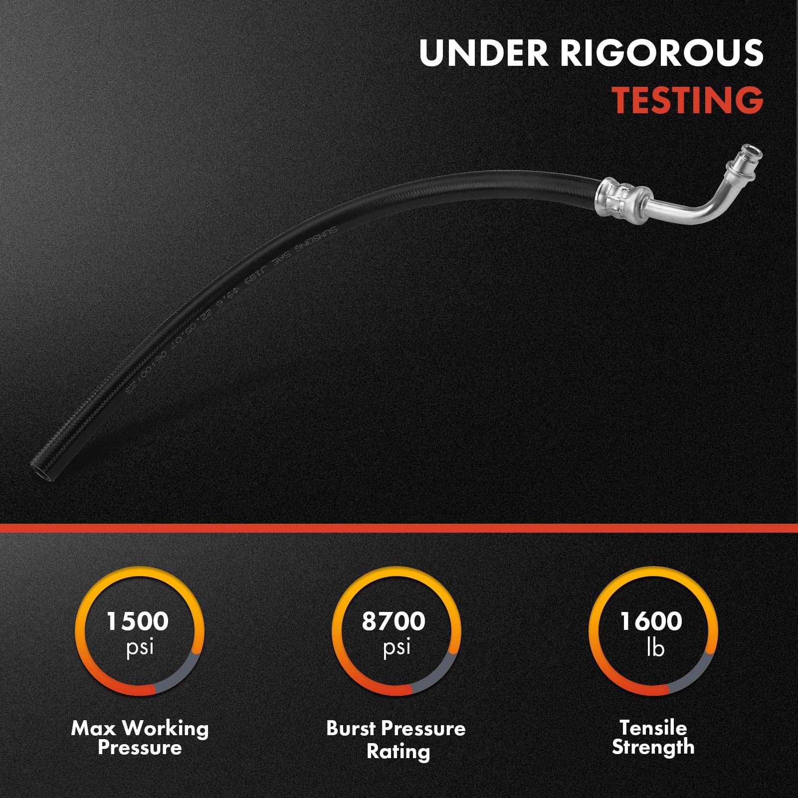 2x Power Steering Pressure & Return Line Hose Assy for Hummer H3 2006-2010 H3T