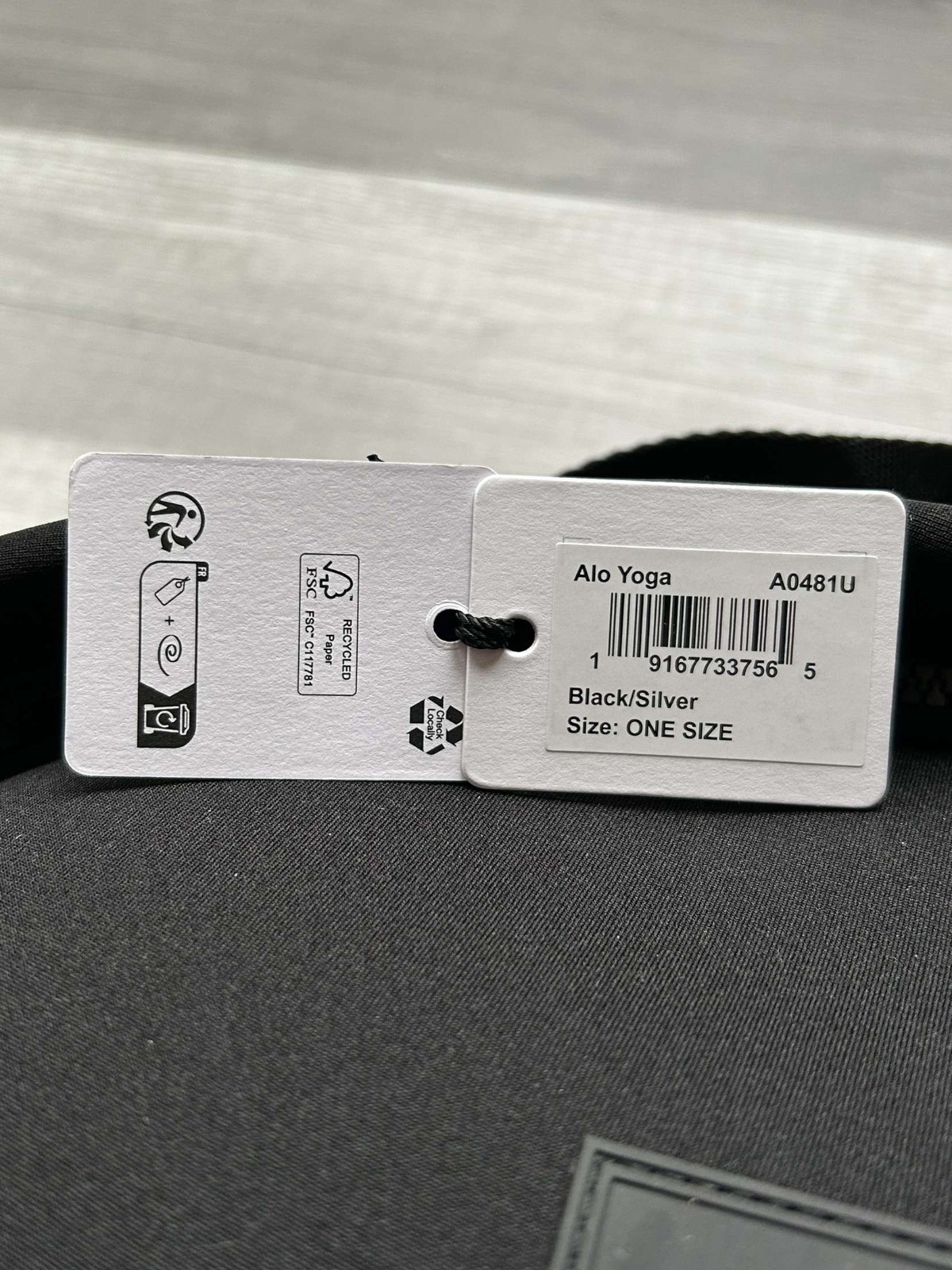 Alo Yoga Stow Backpack Black Neoprene with Detachable Pouch 17.6L