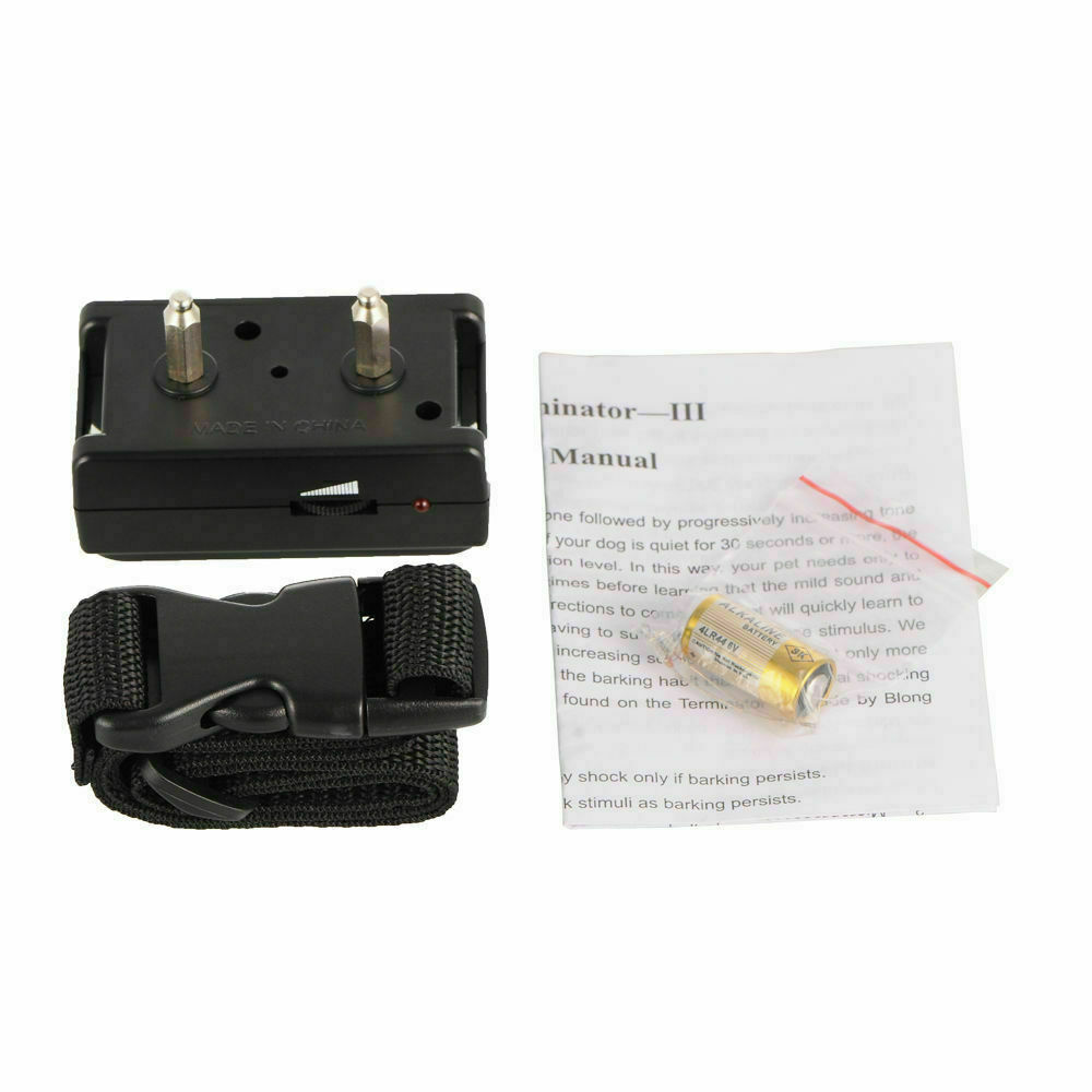 Dog Pet Electric Shock Training Collar Waterproof Rechargeable Remote 330Yard