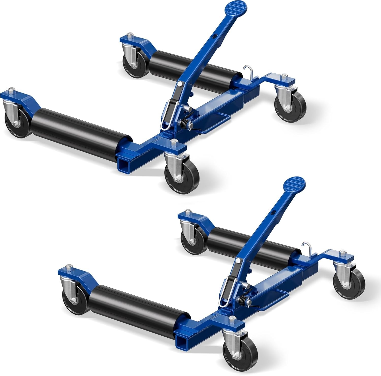 Car Dolly Jack Set of 2 Mechanical 1500-lbs Wheel Dolly for Vehicle Position