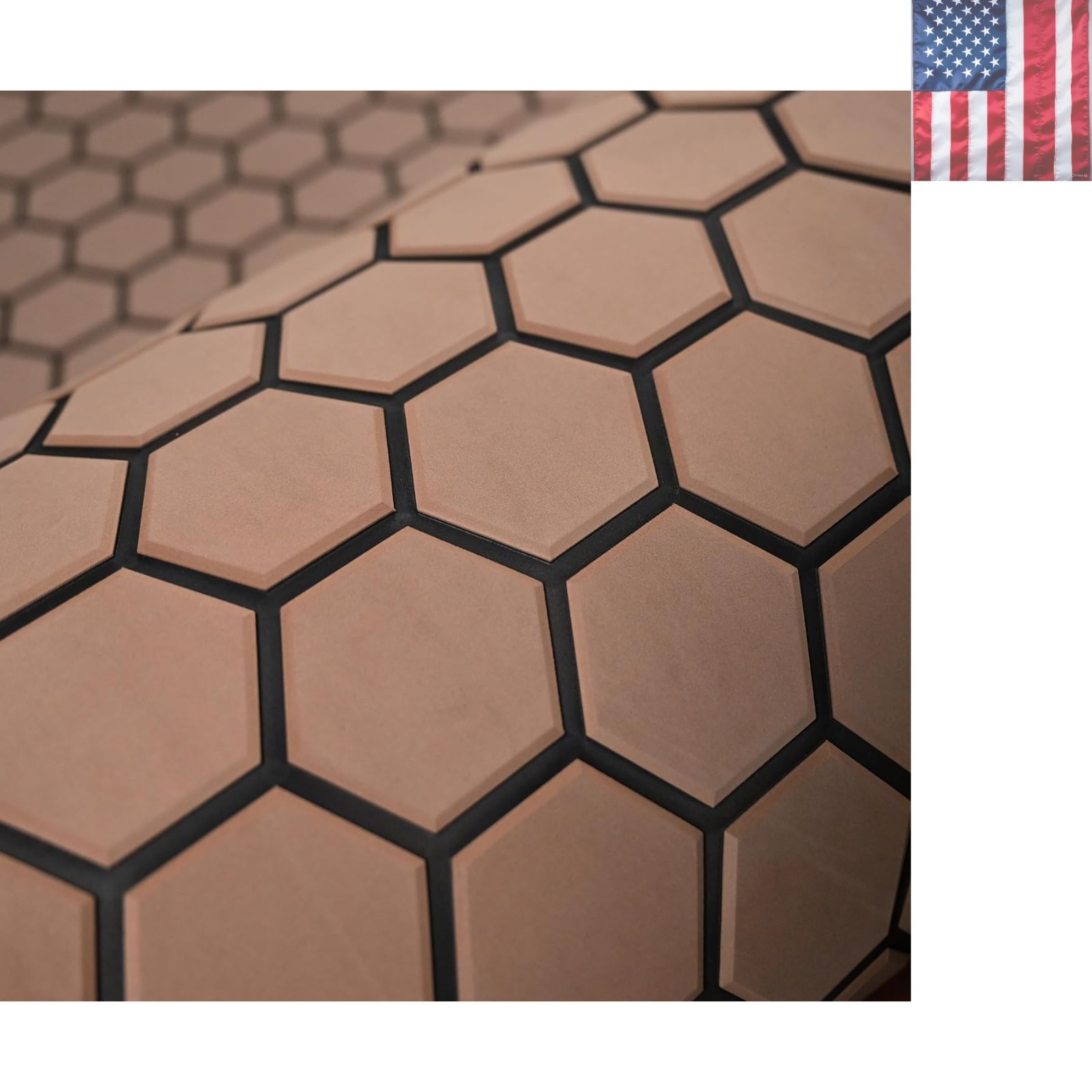 102.3"X43.31" /37.7" New Hexagon EVA Self-Adhesive Boat Flooring and Decorati...
