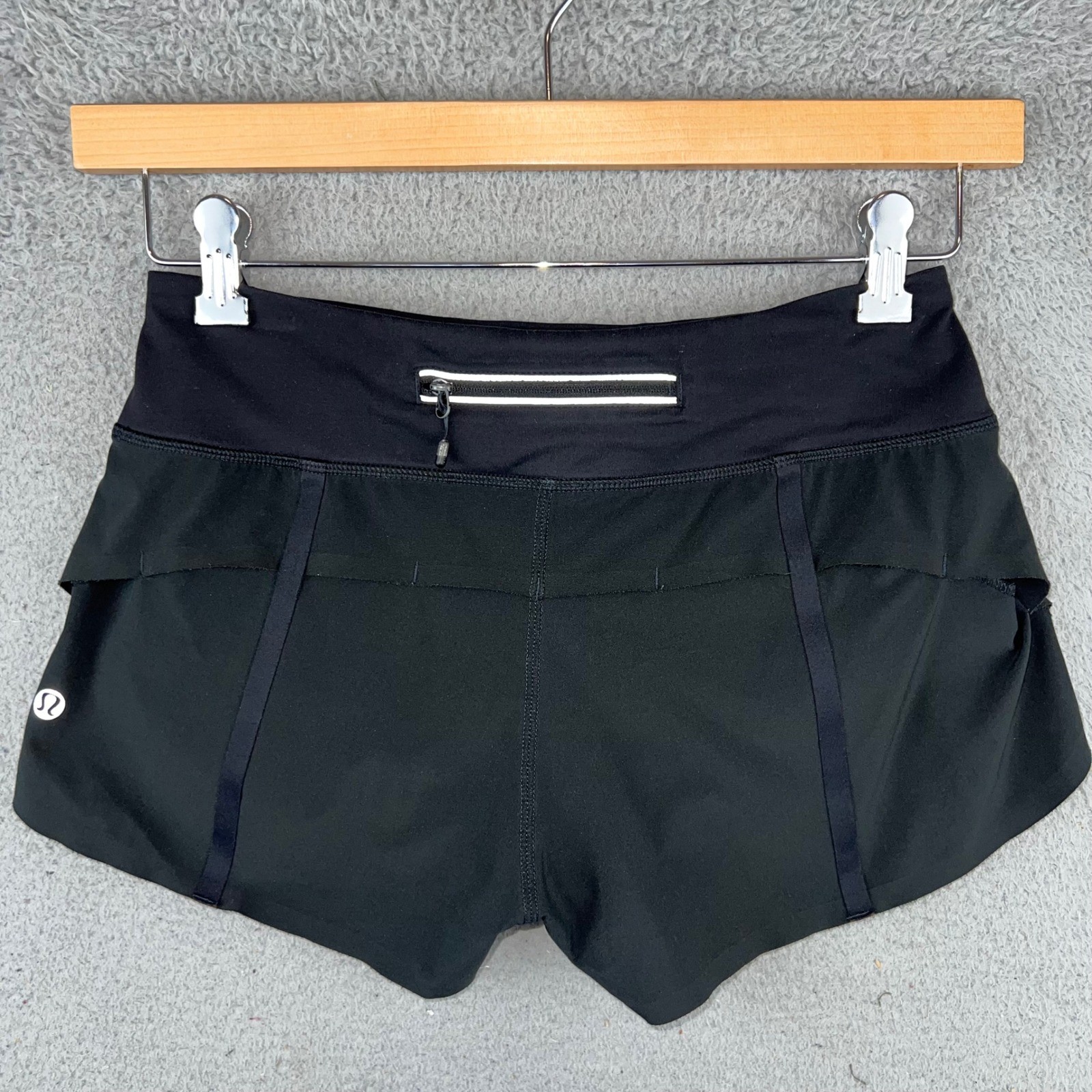 Lululemon Speed Up Black Running Shorts Women's Size 4