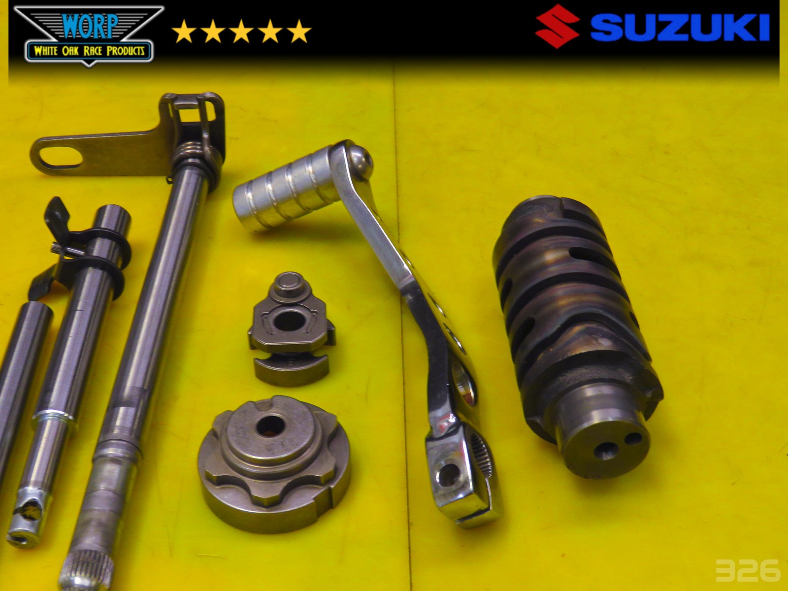 2003 SUZUKI QUADSPORT LTZ400 KFX TRANSMISSION SHIFT FORKS DRUM PEDAL SHAFT
