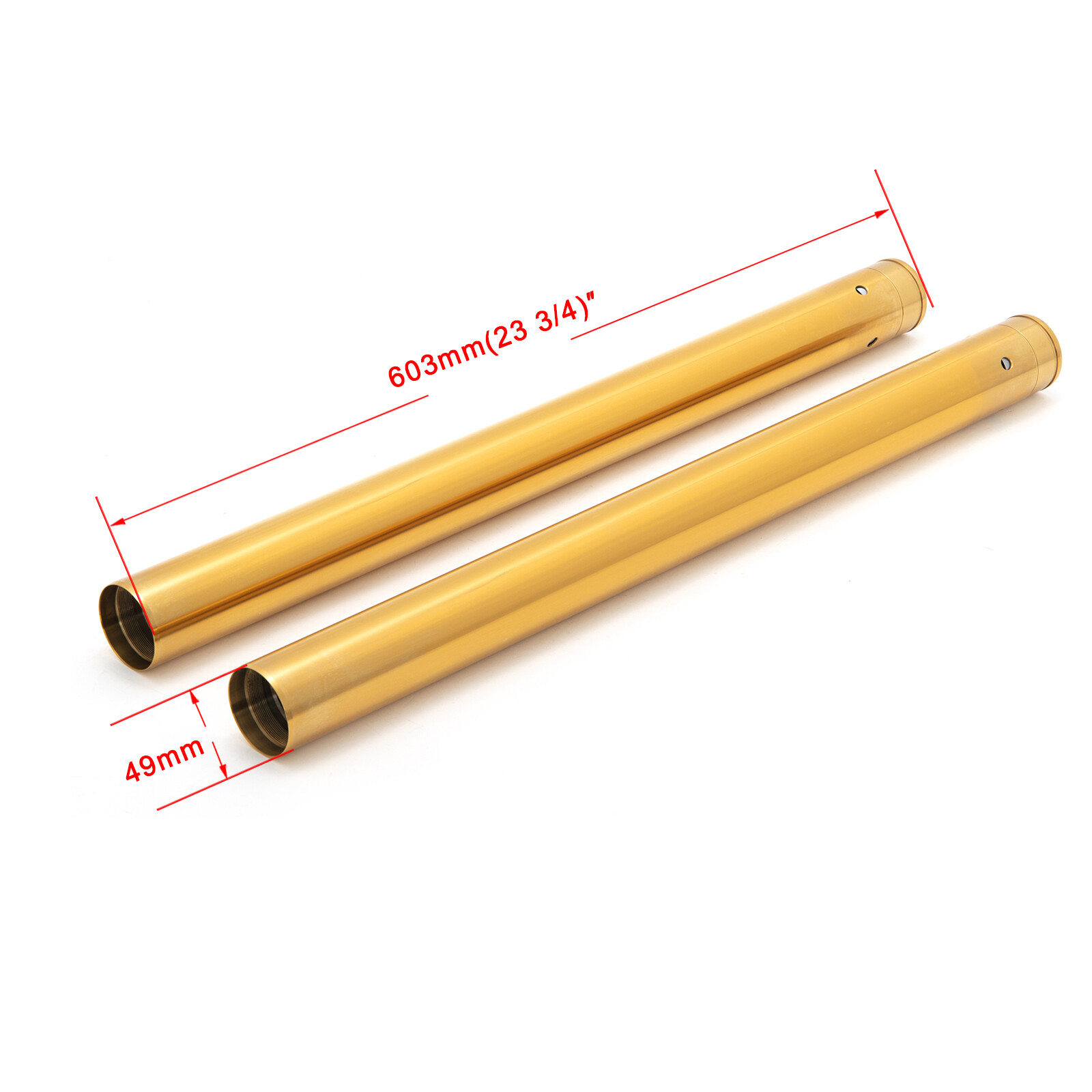 49mm 23-3/4" Fork Tubes for Harley Street Bob FXBB FXBBS Softail FXST 2018-2024