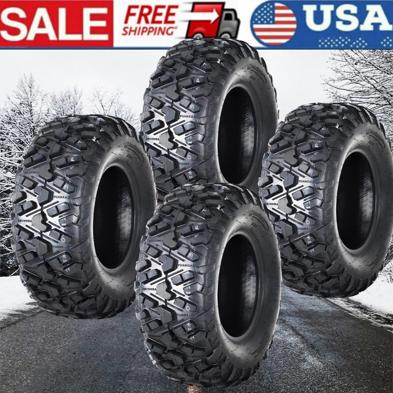 Set 4 27x9-14 27x9x14 & 27x11-14 27x11x14 ATV UTV All Terrain 6PR Mud Trail Tire