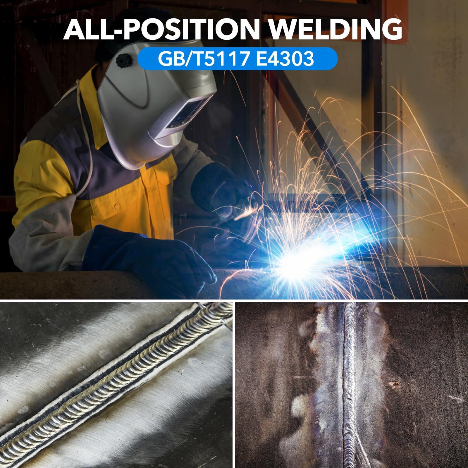 YesRight 3/32" Welding Rod J422 Carbon Steel Stick Electrodes for Welding Machin