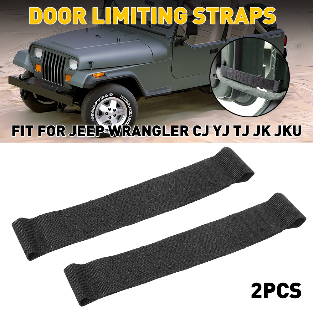 2 x Adjustable Door Limiting Check Straps fit for Jeep Wrangler CJ YJ TJ JK