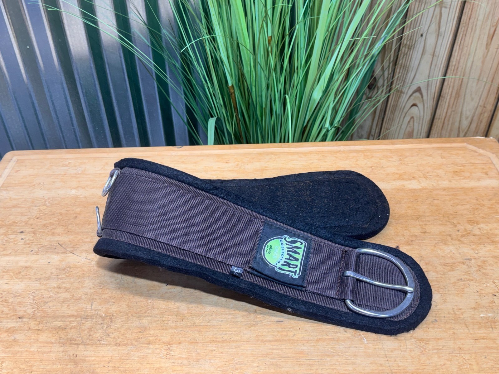 Weaver Smart Cinch Brown & Black Felt Western Horse Cinch Girth ~34"