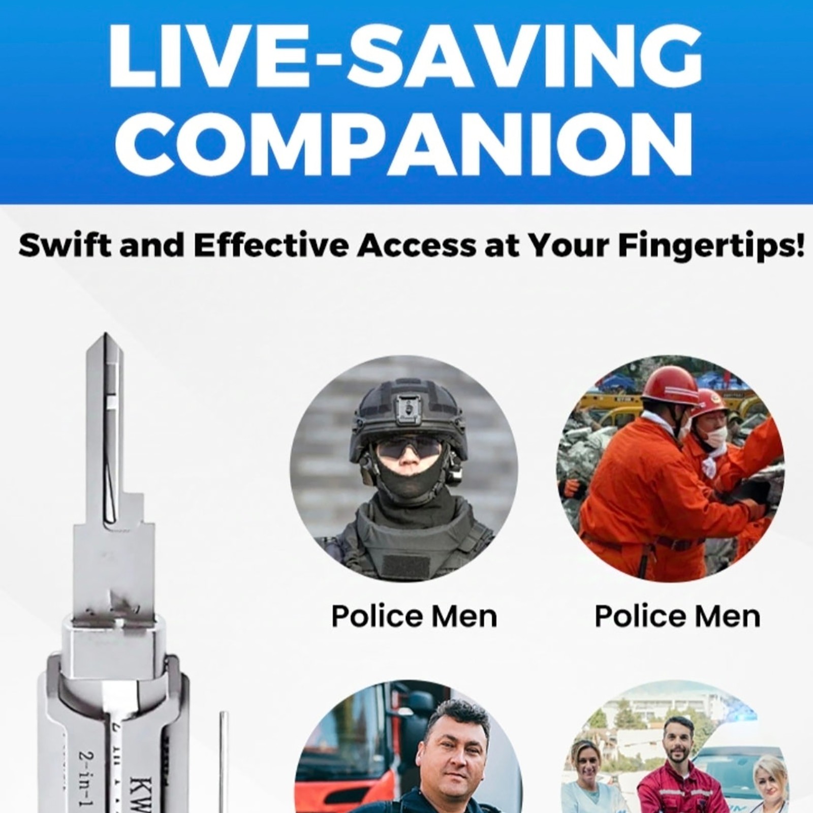 Precision-Hand-Grav-2in1-Pick-Tools 304-Stainless-Steel-Key-Decoder-Model-KW1