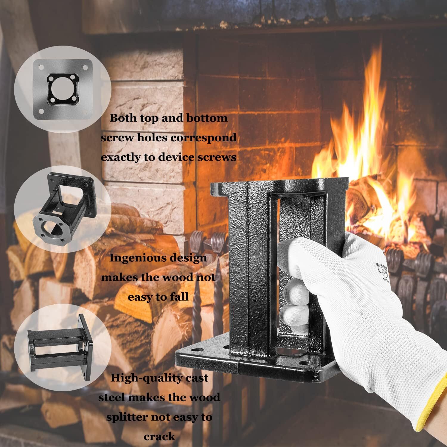 Log Splitter Hydraulic Pump Mount Replacement Brackets for 8-15 Hp Engines