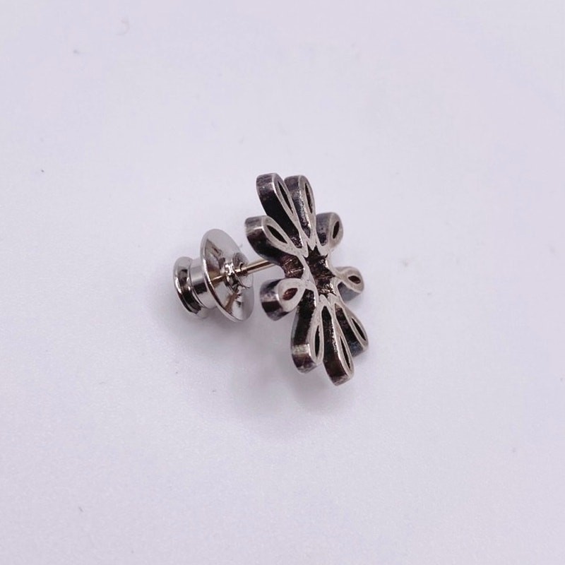 Sterling Silver Flower Pin By Leeds And Son On Original Box