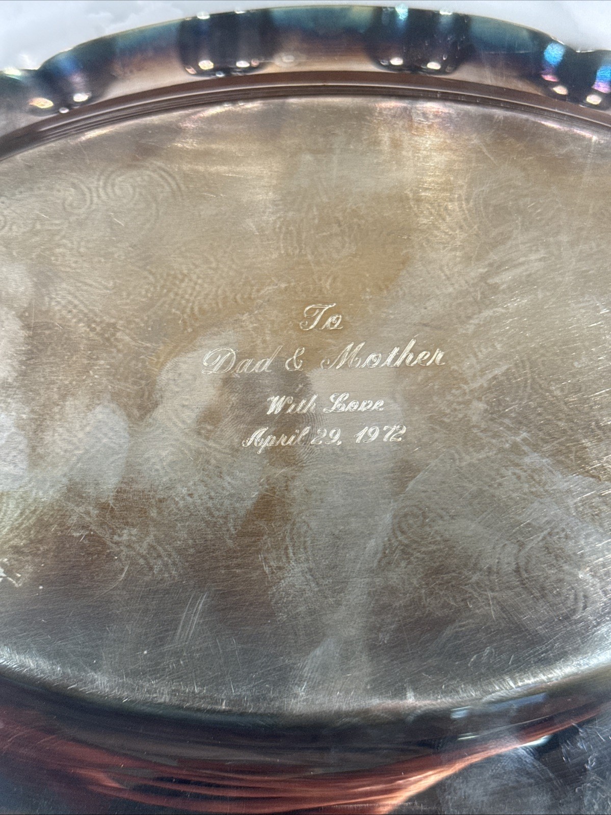 6 Wallace Cordials Shot Cups W/Wallace Baroque Silverplated Tray*