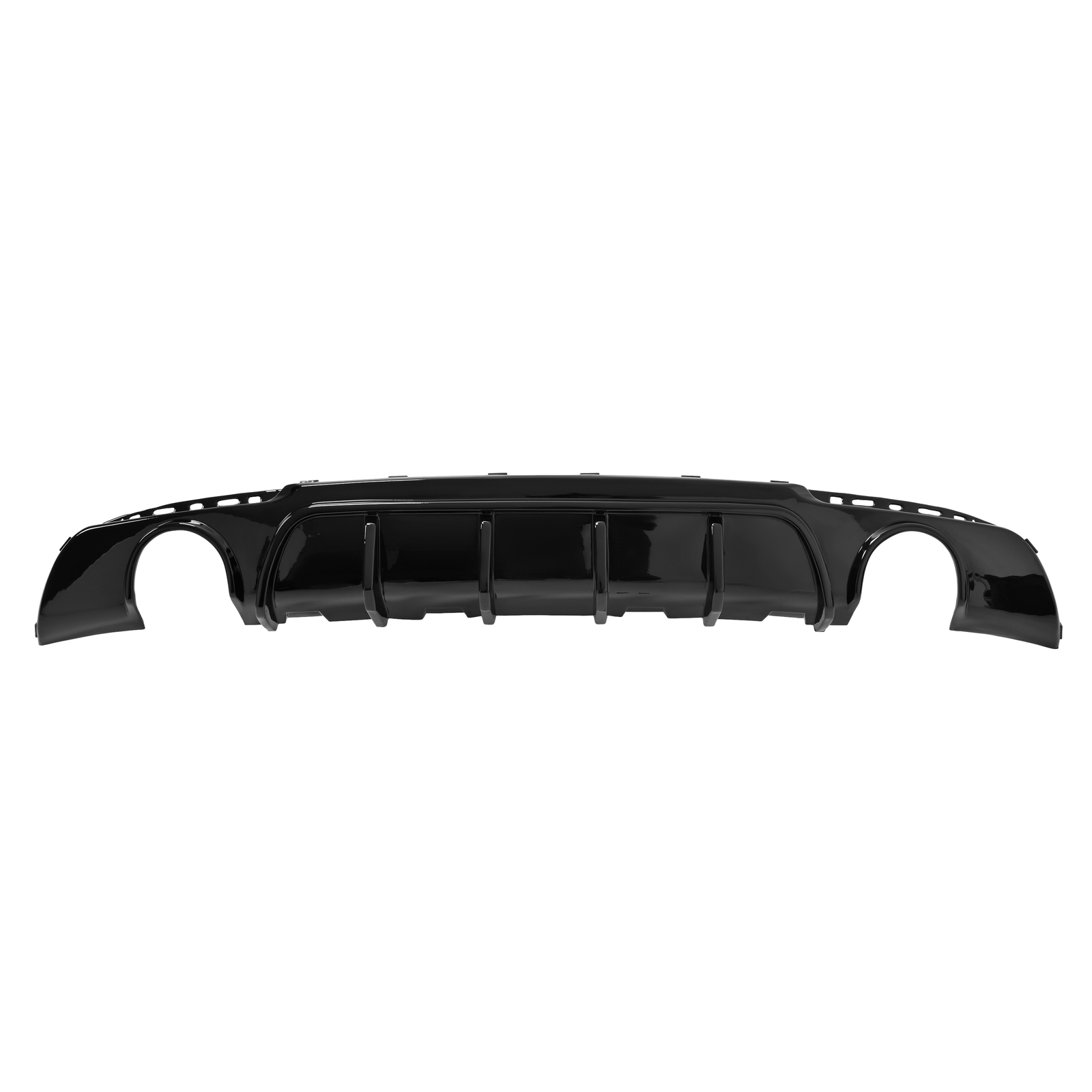Rear Bumper Diffuser Valance Shark Fins Gloss Black Fits CHRYSLER 300 2015-2023
