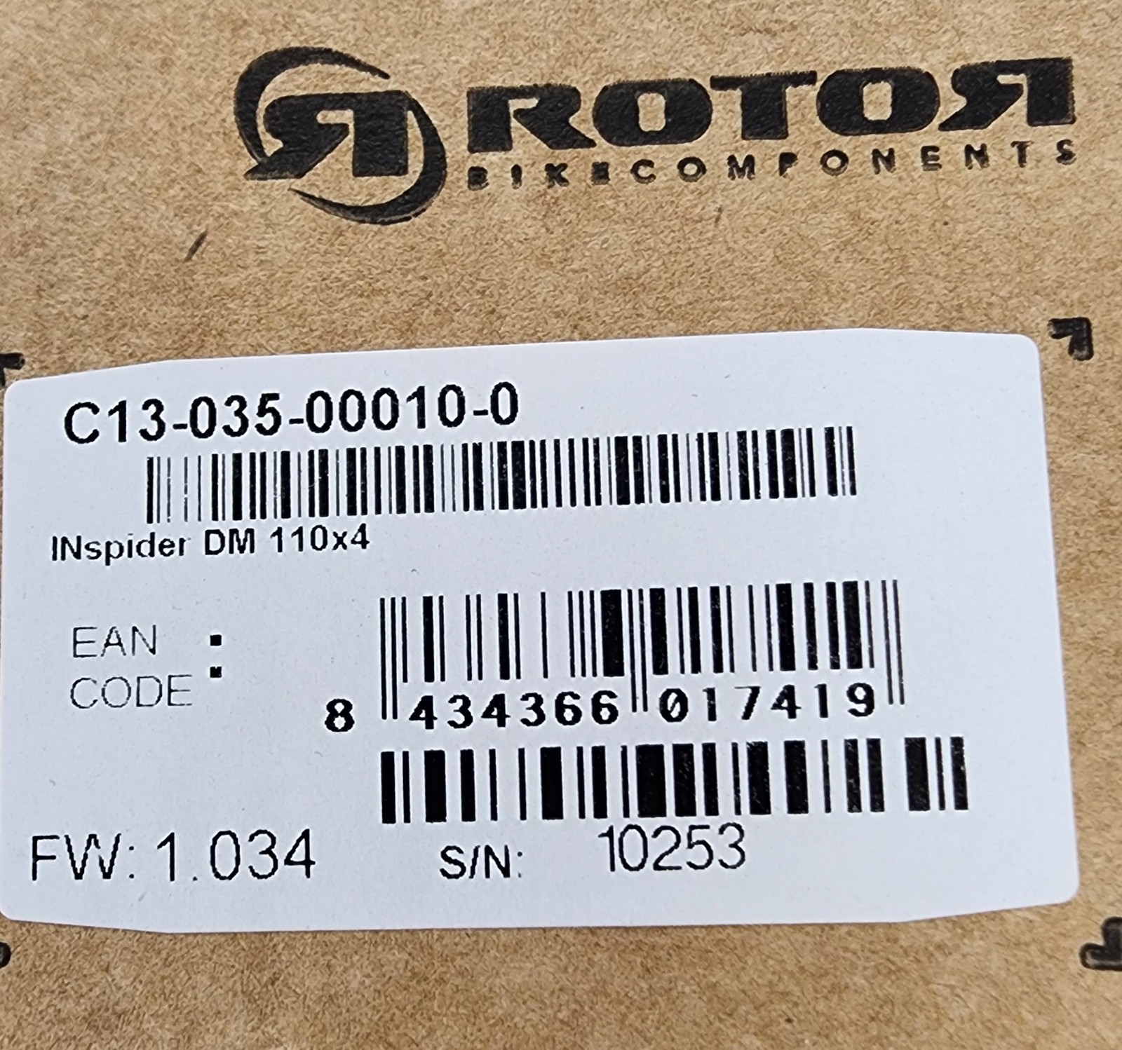 ROTOR INspider Road Power Meter 110x4