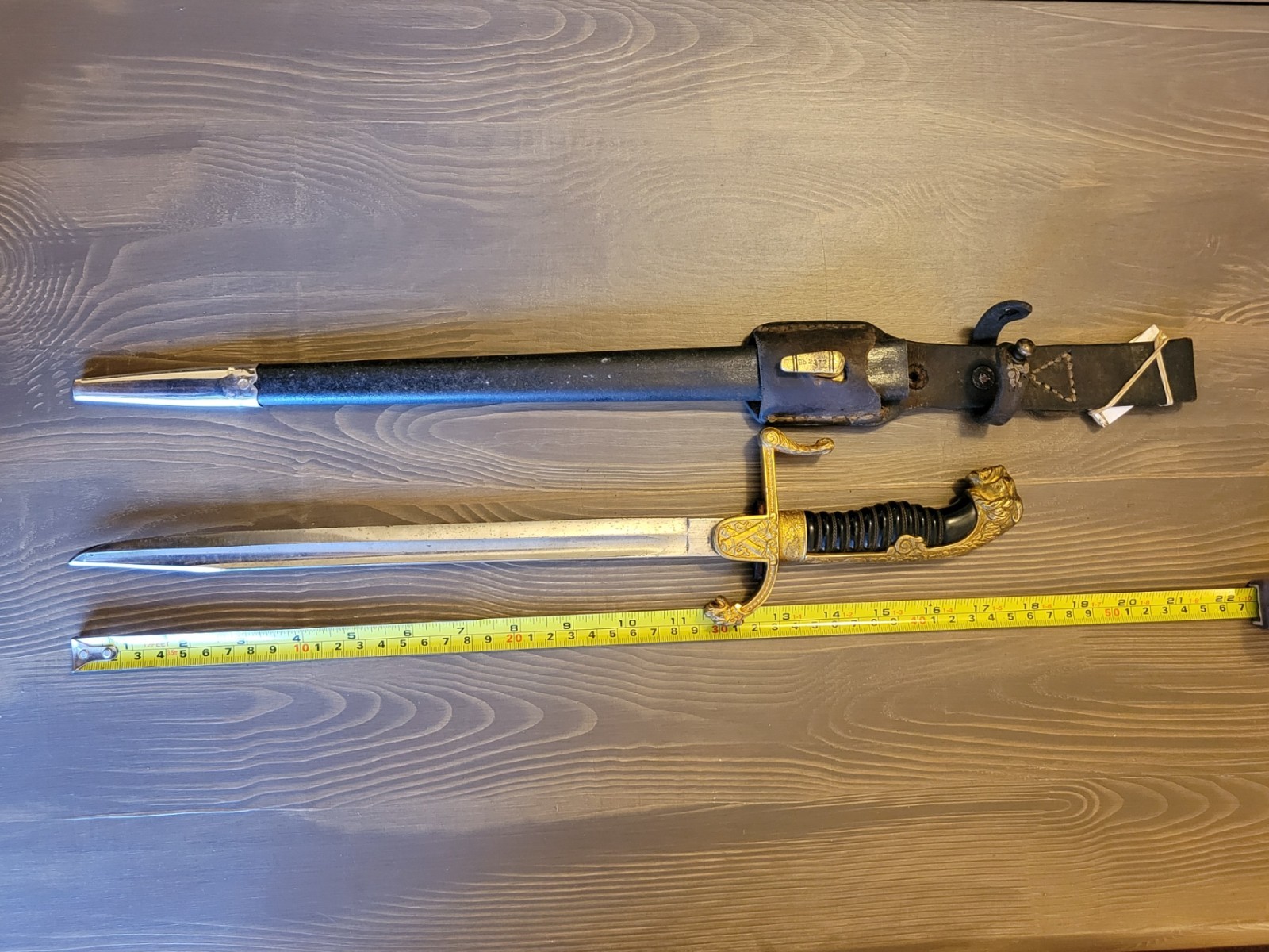 Baron Modified German WWI Lion's Head Saber Dagger Sheath