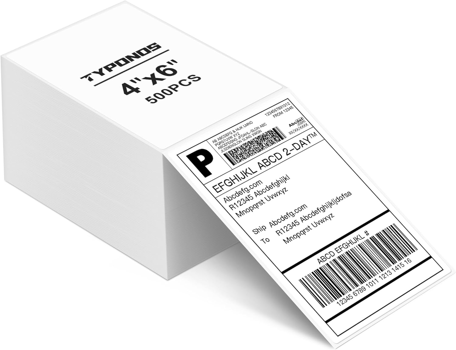 4x6 Thermal Direct Shipping Label Compatible with MUNBYN, Rollo, IDPRT SP420,