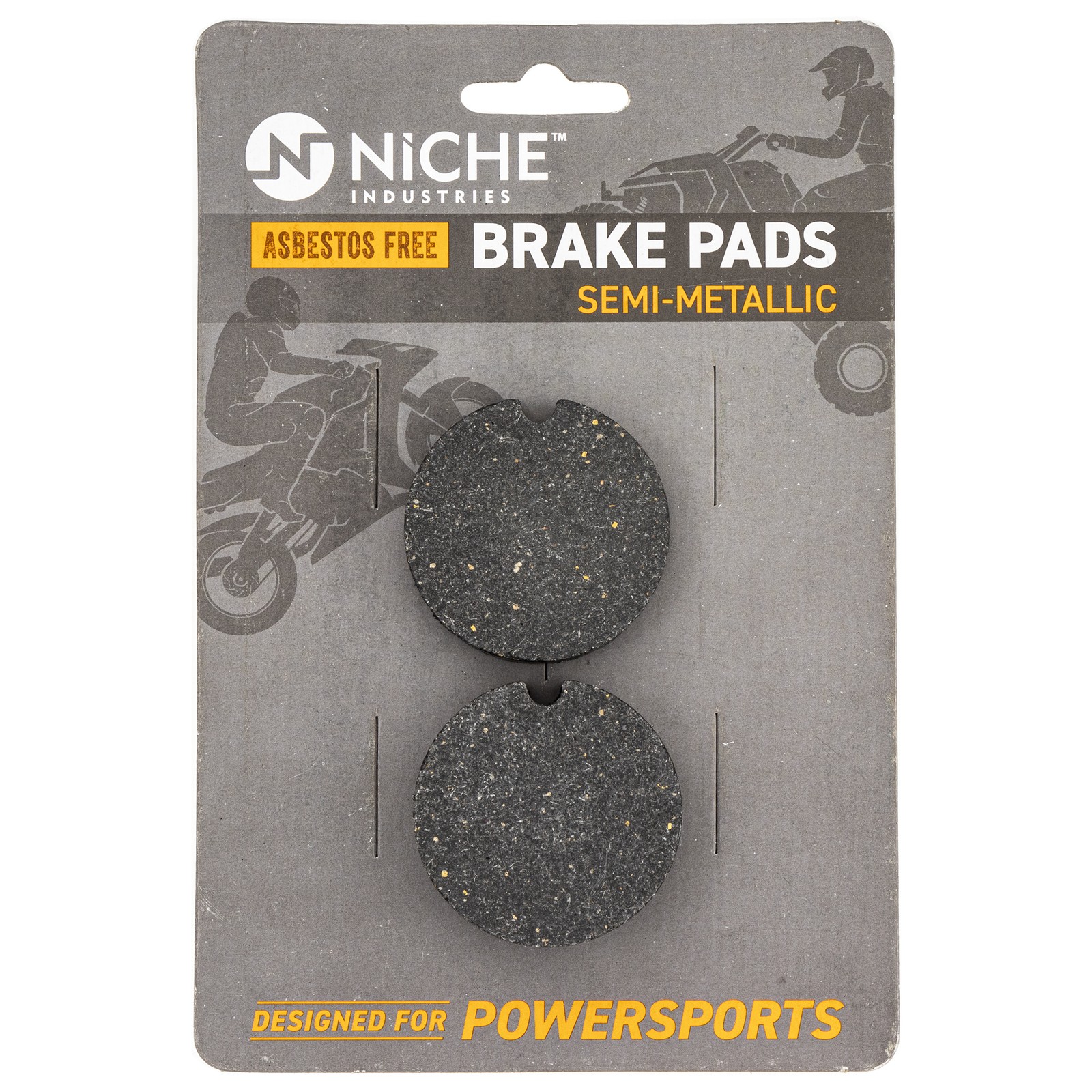 NICHE Brake Pad Set Arctic Cat Z 370 Bearcat 440 Panther 370 Rear Semi-Metallic
