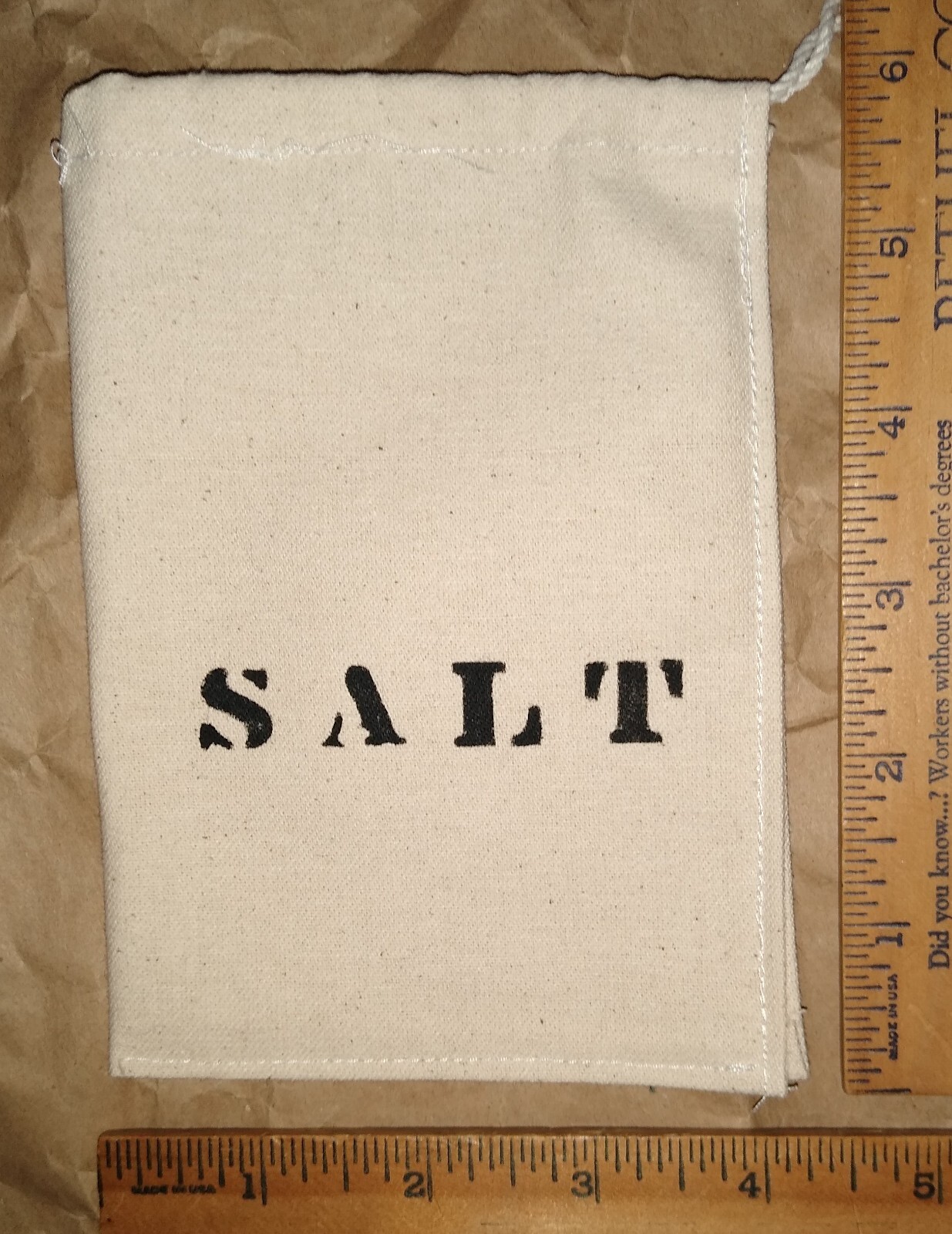 Civil War 5 RATION TICKING BAGS Haversack Soldier Union Rebel