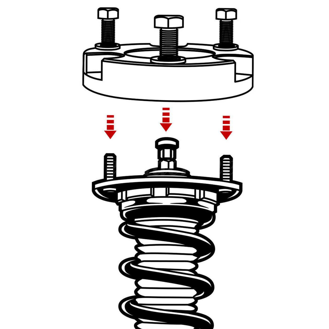 3" Front 2" Rear Full Leveling Lift Kit For 2005-2023 Toyota Tacoma 2WD 4WD 6LUG