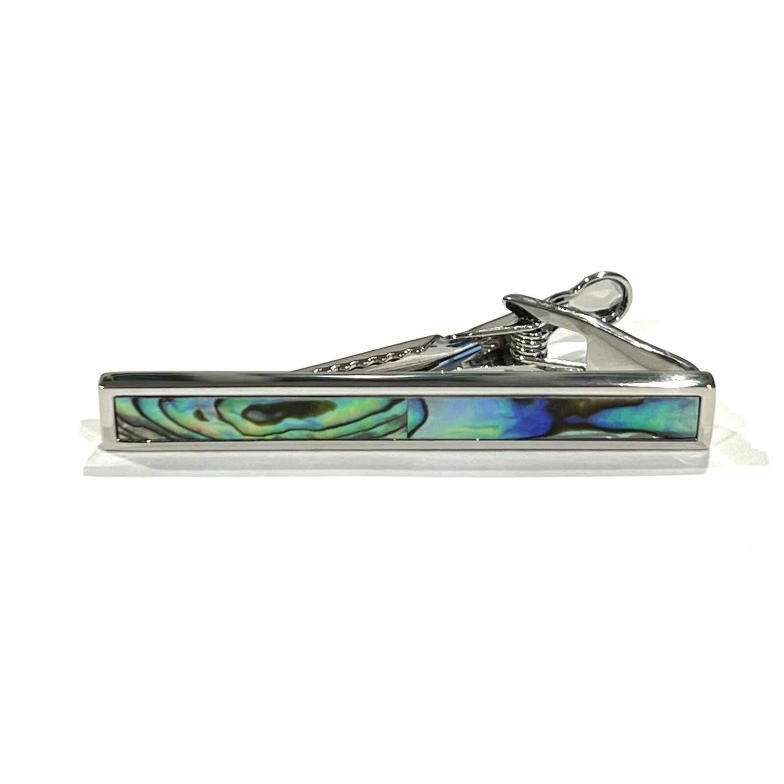 Abalone Tie Clip Men Birthday Wedding Gift Tie Bar With Box