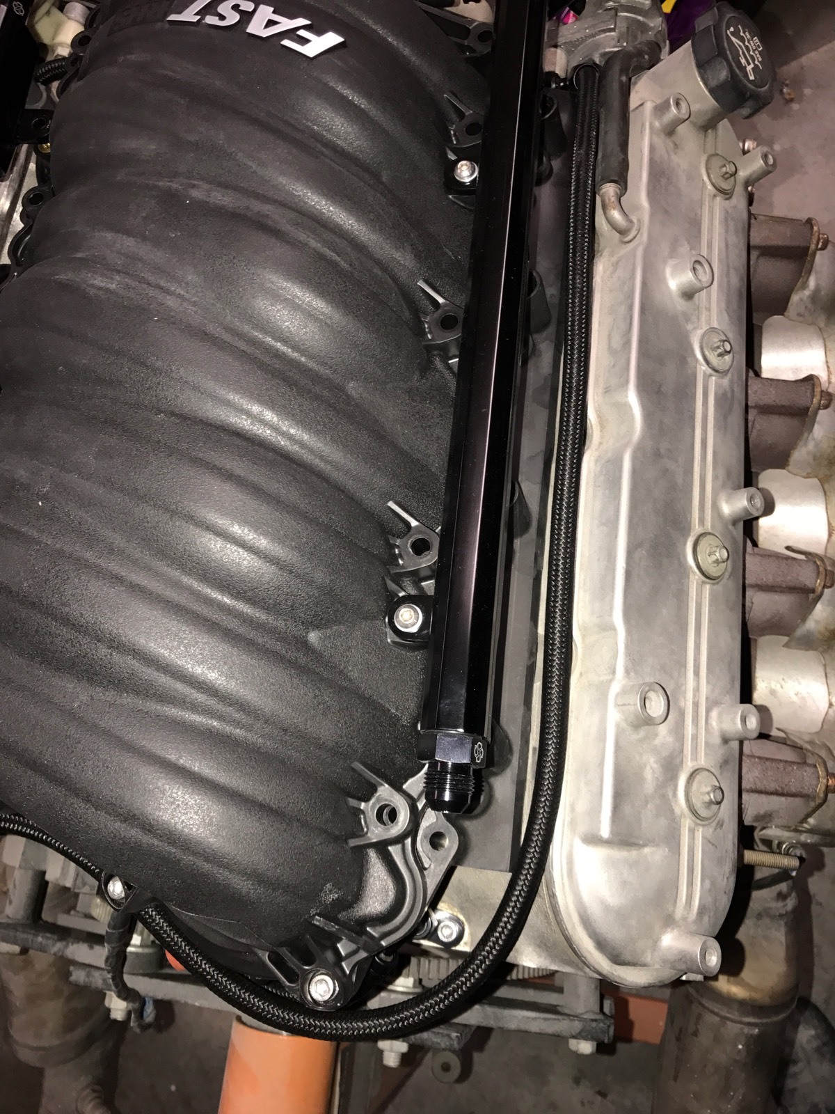 FAST 102 & 92 Steam Vent Kit Complete LS1 LS6 LS3 Coolant Crossover BLK SV102BN