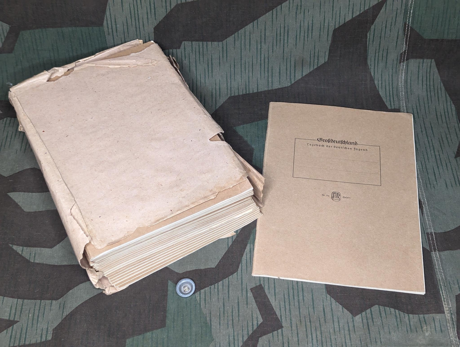 WWII German Grossdeutschland School Day Book for Students Jugend Youth Deadstock