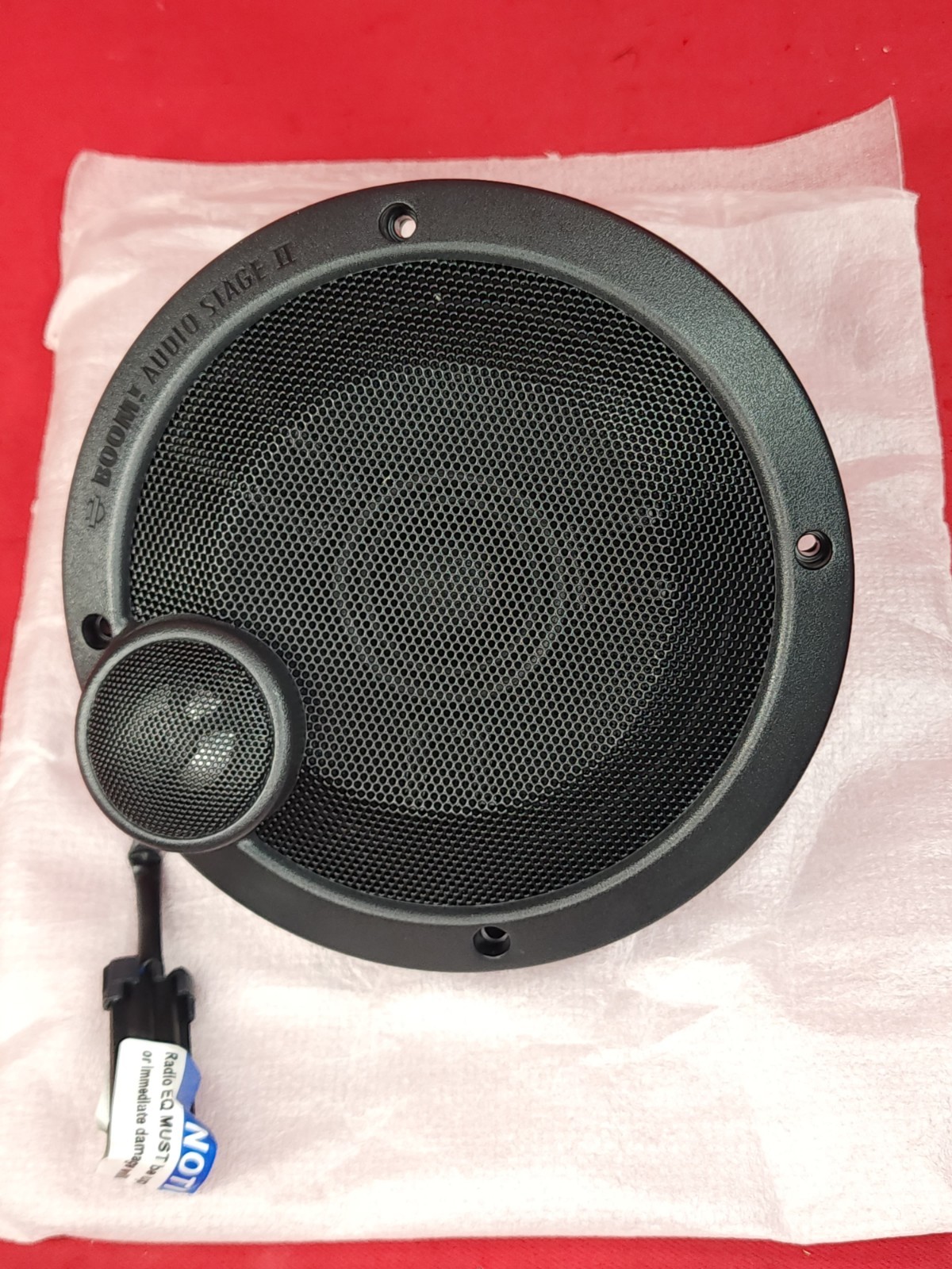 2 x OEM Harley-Davidson 6.5" Boom Audio Stage 2 Speakers For Touring Bikes