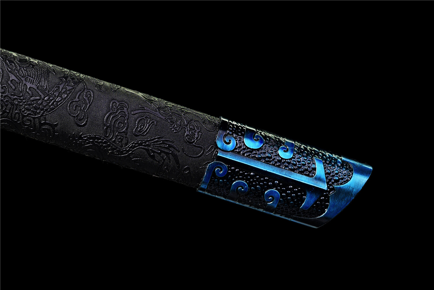 Sharp Blue Ninja Sword Straight Functional Broadsword Japanese Katana 1095Steel